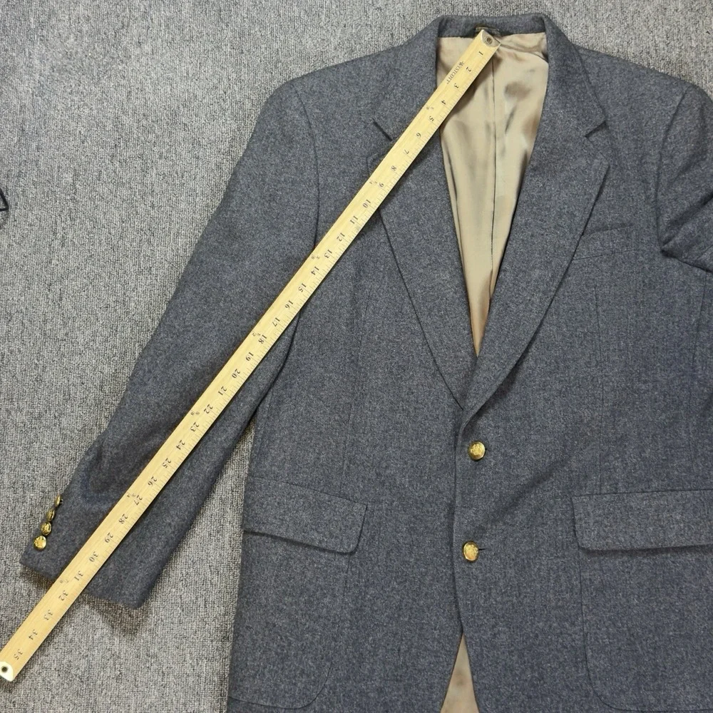 Neil Martin for The Broadway Vintage 1990's 100% Wool Sport Coat‎ Gray 44L Gold